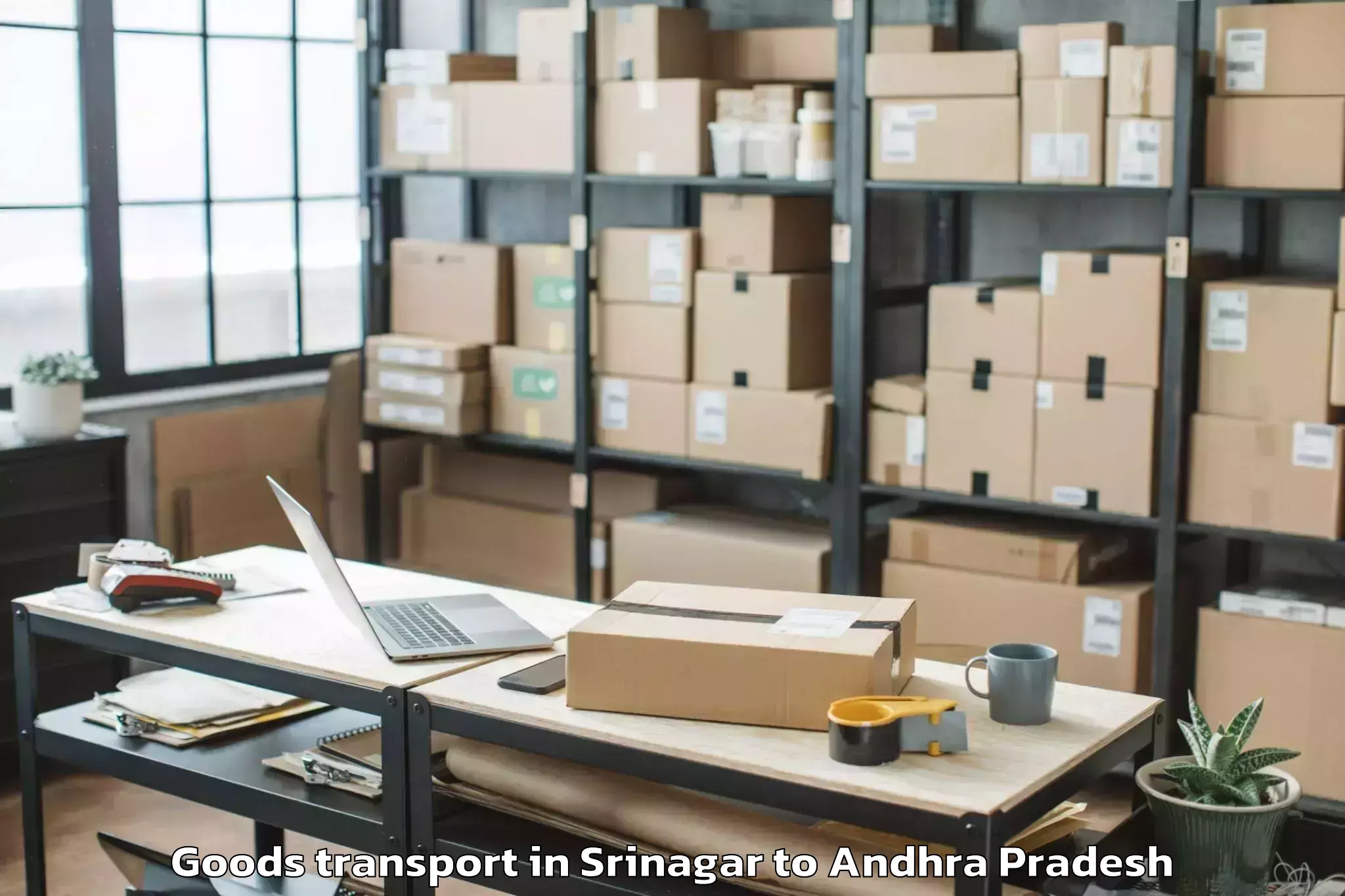 Top Srinagar to Bhadrachalam Goods Transport Available